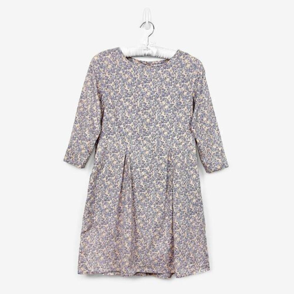 Pont de Chalons Floral Mini‎ Dress Size M Cotton Pockets Cottagecore Soft Girl